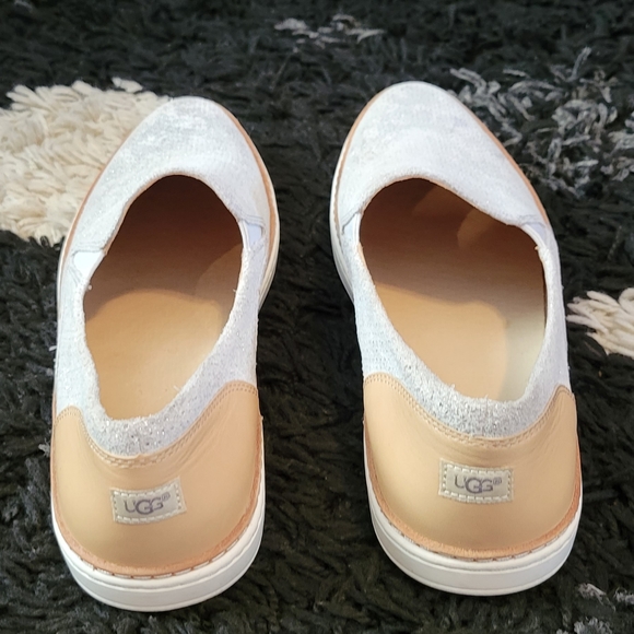 UGG Silver Stardust Adley Perf Shoes - Picture 8 of 15